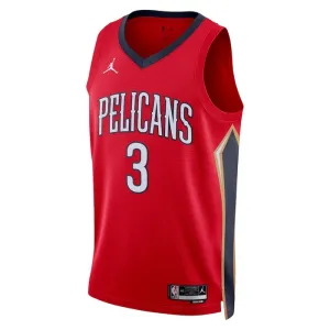 New Orleans Pelicans Jordan CJ Mccollum 3 Miesten Pelipaita Statement Edition Swingman Punainen