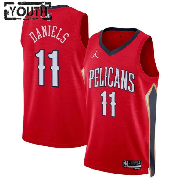New Orleans Pelicans Jordan Dyson Daniels 11 Lasten Pelipaita Statement Edition Swingman Punainen New Orleans Pelicans Jordan Dyson Daniels 11 Lasten Pelipaita Statement Edition Swingman Punainen