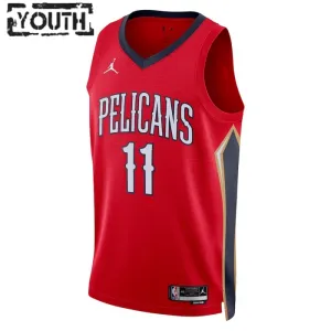 New Orleans Pelicans Jordan Dyson Daniels 11 Lasten Pelipaita Statement Edition Swingman Punainen