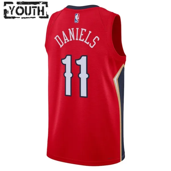 New Orleans Pelicans Jordan Dyson Daniels 11 Lasten Pelipaita Statement Edition Swingman Punainen
