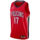 New Orleans Pelicans Jordan jonas valanciunas 17 Miesten Pelipaita Statement Edition Swingman Punainen
