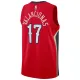 New Orleans Pelicans Jordan jonas valanciunas 17 Miesten Pelipaita Statement Edition Swingman Punainen