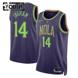 Nike New Orleans Pelicans Brandon Ingram Lasten Pelipaita City Edition 2024-25 Swingman Violetti Nike New Orleans Pelicans Brandon Ingram Lasten Pelipaita City Edition 2024-25 Swingman Violetti