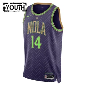Nike New Orleans Pelicans Brandon Ingram Lasten Pelipaita City Edition 2024-25 Swingman Violetti