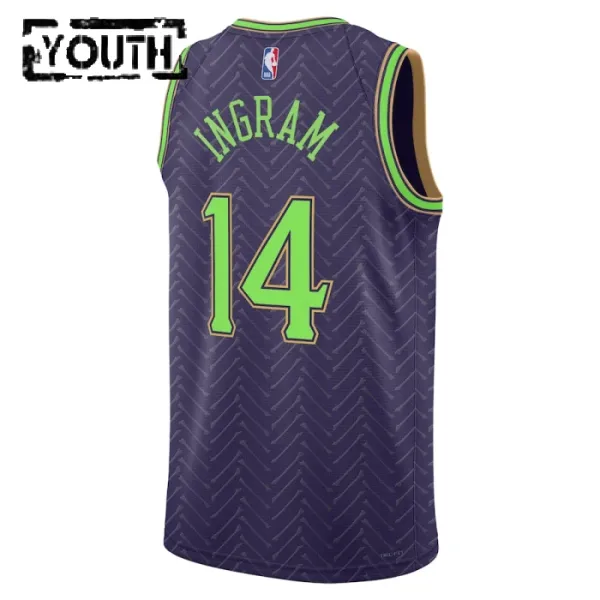 Nike New Orleans Pelicans Brandon Ingram Lasten Pelipaita City Edition 2024-25 Swingman Violetti