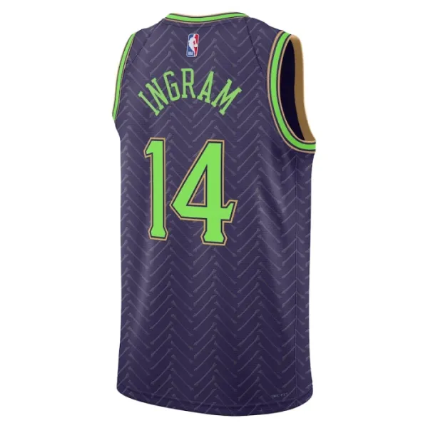 Nike New Orleans Pelicans Brandon Ingram Miesten Pelipaita City Edition 2024-25 Swingman Violetti