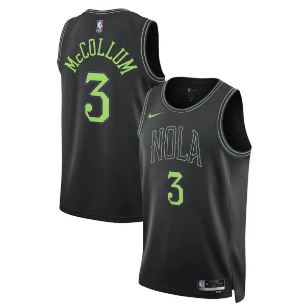Nike New Orleans Pelicans CJ McCollum 3 Miesten Pelipaita City Edition 2023-24 Swingman Sininen Nike New Orleans Pelicans CJ McCollum 3 Miesten Pelipaita City Edition 2023-24 Swingman Sininen