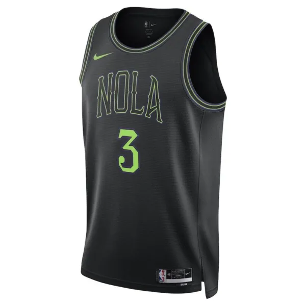 Nike New Orleans Pelicans CJ McCollum 3 Miesten Pelipaita City Edition 2023-24 Swingman Sininen