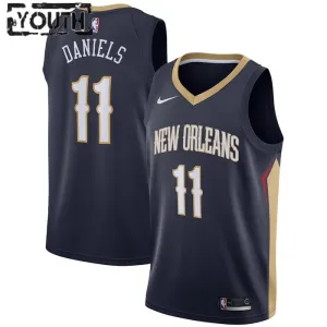 Nike New Orleans Pelicans Dyson Daniels 11 Lasten Pelipaita Icon Edition Swingman Laivasto