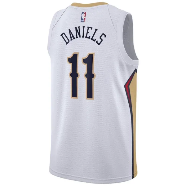Nike New Orleans Pelicans Dyson Daniels 11 Miesten Pelipaita Association Edition Swingman Valkoinen