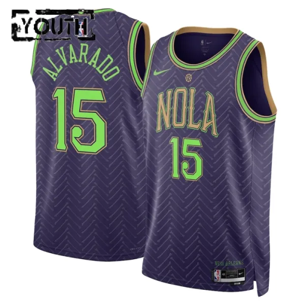 Nike New Orleans Pelicans Jose Alvarado Lasten Pelipaita City Edition 2024-25 Swingman Violetti Nike New Orleans Pelicans Jose Alvarado Lasten Pelipaita City Edition 2024-25 Swingman Violetti