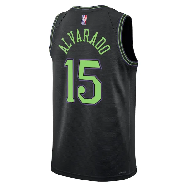 Nike New Orleans Pelicans Jose Alvarado Miesten Pelipaita City Edition 2023-24 Swingman Sininen