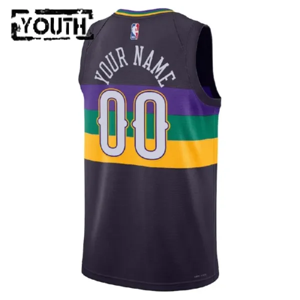 Nike New Orleans Pelicans Personoitava Lasten Pelipaita City Edition 2022-23 Swingman Musta