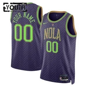 Nike New Orleans Pelicans Personoitava Lasten Pelipaita City Edition 2024-25 Swingman Violetti Nike New Orleans Pelicans Personoitava Lasten Pelipaita City Edition 2024-25 Swingman Violetti