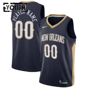 Nike New Orleans Pelicans Personoitava Lasten Pelipaita Icon Edition Swingman Laivasto