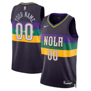 Nike New Orleans Pelicans Personoitava Miesten Pelipaita City Edition 2022-23 Swingman Musta