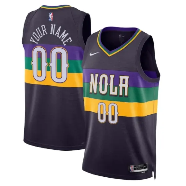 Nike New Orleans Pelicans Personoitava Miesten Pelipaita City Edition 2022-23 Swingman Musta Nike New Orleans Pelicans Personoitava Miesten Pelipaita City Edition 2022-23 Swingman Musta
