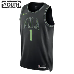 Nike New Orleans Pelicans Zion Williamson Lasten Pelipaita City Edition 2023-24 Swingman Sininen