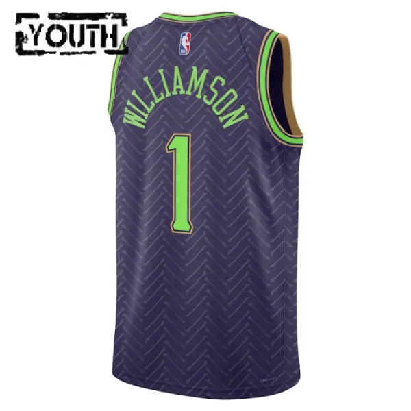 Nike New Orleans Pelicans Zion Williamson Lasten Pelipaita City Edition 2024-25 Swingman Violetti