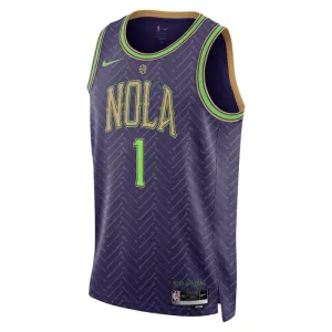 Nike New Orleans Pelicans Zion Williamson Miesten Pelipaita City Edition 2024-25 Swingman Violetti