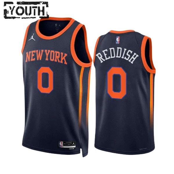 New York Knicks Cameron Reddish 0 Jordan Lasten Pelipaita Statement Edition Swingman Laivasto New York Knicks Cameron Reddish 0 Jordan Lasten Pelipaita Statement Edition Swingman Laivasto