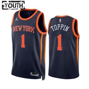 New York Knicks Obi Toppin 1 Jordan Lasten Pelipaita Statement Edition Swingman Laivasto New York Knicks Obi Toppin 1 Jordan Lasten Pelipaita Statement Edition Swingman Laivasto