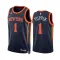 New York Knicks Obi Toppin 1 Jordan Miesten Pelipaita Statement Edition Swingman Laivasto