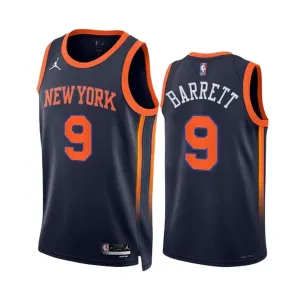 New York Knicks RJ Barrett 9 Jordan Miesten Pelipaita Statement Edition Swingman Laivasto New York Knicks RJ Barrett 9 Jordan Miesten Pelipaita Statement Edition Swingman Laivasto