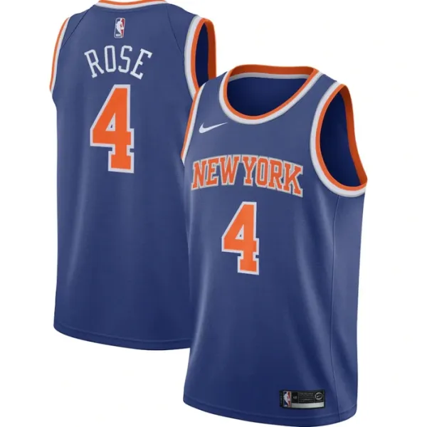 Nike New York Knicks Derrick Rose 4 Miesten Pelipaita Icon Edition Swingman Nike New York Knicks Derrick Rose 4 Miesten Pelipaita Icon Edition Swingman