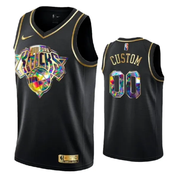Nike New York Knicks Diamond Edition Personoitava Miesten Pelipaita Swingman Musta Nike New York Knicks Diamond Edition Personoitava Miesten Pelipaita Swingman Musta