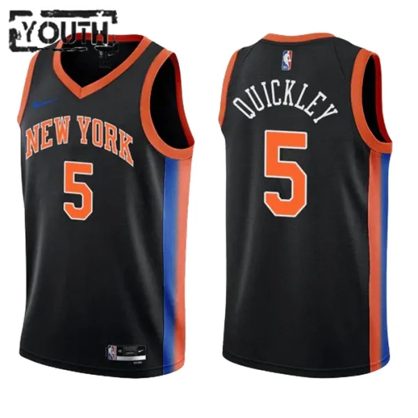 Nike New York Knicks Immanuel Quickley 5 Lasten Pelipaita City Edition 2022-23 Swingman Nike New York Knicks Immanuel Quickley 5 Lasten Pelipaita City Edition 2022-23 Swingman