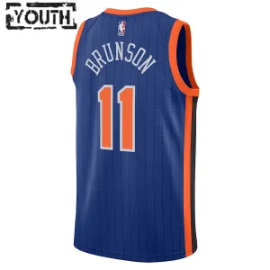 Nike New York Knicks Jalen Brunson Lasten Pelipaita City Edition 2023-24 Swingman Sininen