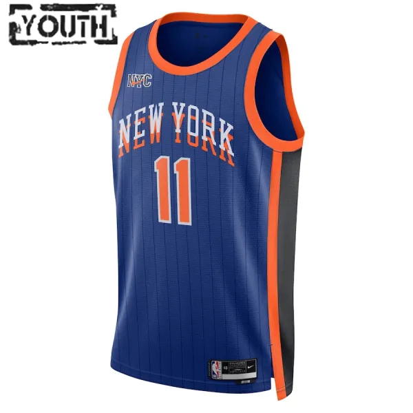 Nike New York Knicks Jalen Brunson Lasten Pelipaita City Edition 2023-24 Swingman Sininen