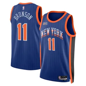 Nike New York Knicks Jalen Brunson Miesten Pelipaita City Edition 2023-24 Swingman Sininen