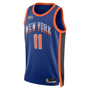 Nike New York Knicks Jalen Brunson Miesten Pelipaita City Edition 2023-24 Swingman Sininen