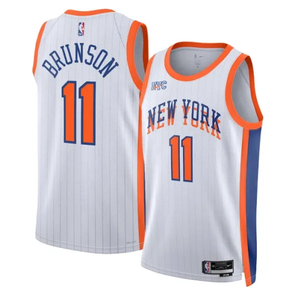 Nike New York Knicks Jalen Brunson Miesten Pelipaita City Edition 2024-25 Swingman Valkoinen Nike New York Knicks Jalen Brunson Miesten Pelipaita City Edition 2024-25 Swingman Valkoinen