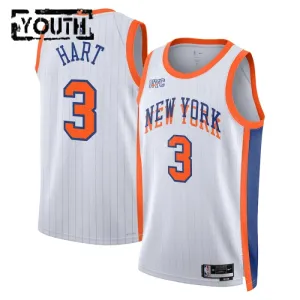 Nike New York Knicks Josh Hart Lasten Pelipaita City Edition 2024-25 Swingman Valkoinen