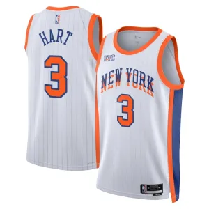 Nike New York Knicks Josh Hart Miesten Pelipaita City Edition 2024-25 Swingman Valkoinen