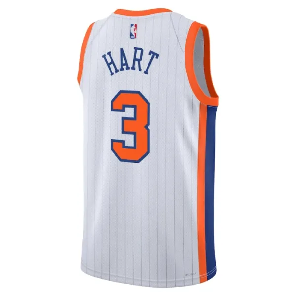Nike New York Knicks Josh Hart Miesten Pelipaita City Edition 2024-25 Swingman Valkoinen