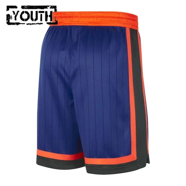 Nike New York Knicks Lasten Shortsit City Edition 2023-24 Swingman Sininen