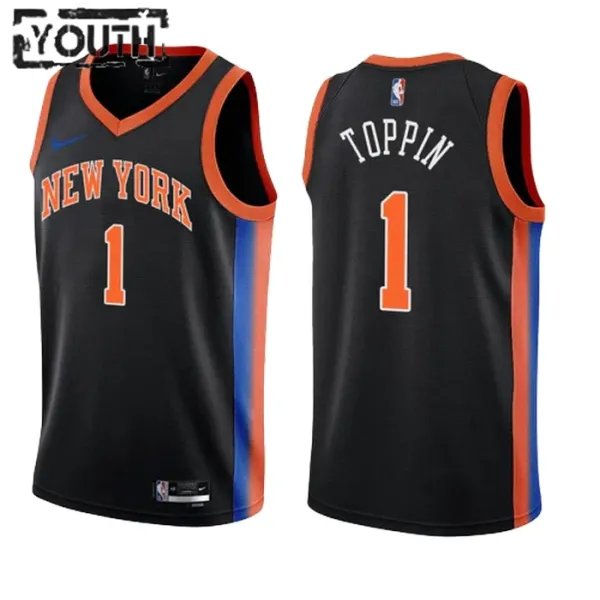 Nike New York Knicks Obi Toppin 1 Lasten Pelipaita City Edition 2022-23 Swingman Nike New York Knicks Obi Toppin 1 Lasten Pelipaita City Edition 2022-23 Swingman