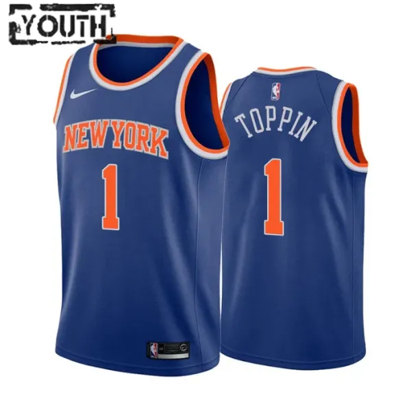 Nike New York Knicks Obi Toppin 1 Lasten Pelipaita Icon Edition Swingman Nike New York Knicks Obi Toppin 1 Lasten Pelipaita Icon Edition Swingman