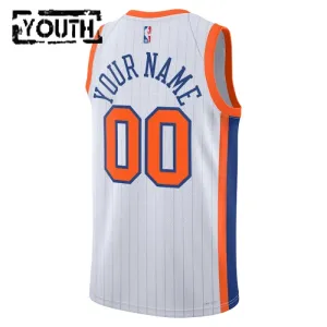 Nike New York Knicks Personoitava Lasten Pelipaita City Edition 2024-25 Swingman Valkoinen