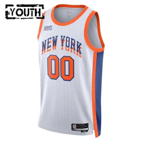 Nike New York Knicks Personoitava Lasten Pelipaita City Edition 2024-25 Swingman Valkoinen