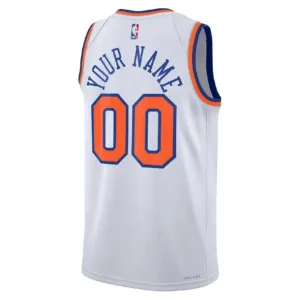 Nike New York Knicks Personoitava Miesten Pelipaita Association Edition Swingman Valkoinen