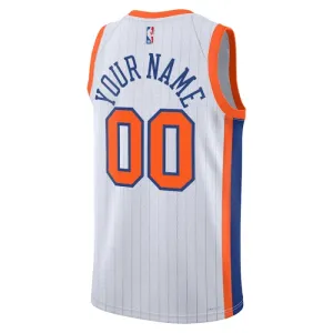 Nike New York Knicks Personoitava Miesten Pelipaita City Edition 2024-25 Swingman Valkoinen