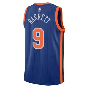 Nike New York Knicks RJ Barrett Miesten Pelipaita City Edition 2023-24 Swingman Sininen
