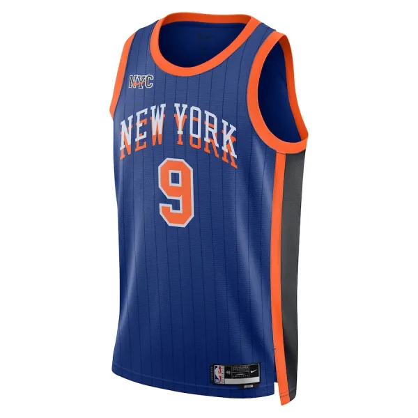 Nike New York Knicks RJ Barrett Miesten Pelipaita City Edition 2023-24 Swingman Sininen