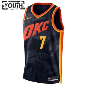 Nike Oklahoma City Thunder Chet Holmgren Lasten Pelipaita City Edition 2023-24 Swingman Musta