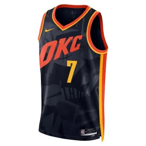 Nike Oklahoma City Thunder Chet Holmgren Miesten Pelipaita City Edition 2023-24 Swingman Musta